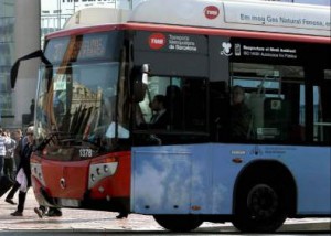 Accidente dentro de un Autobús Urbano de Barcelona